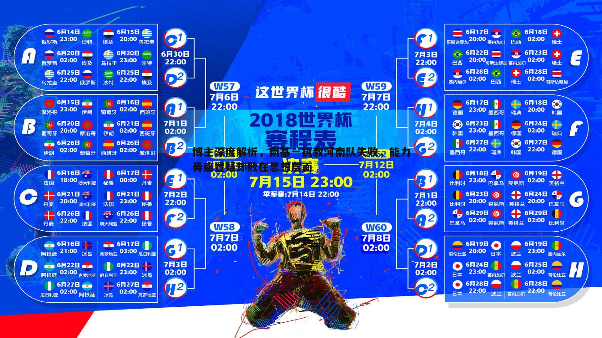 博主深度解析，南基一执教河南队失败，能力毋庸置疑却败在思想层面